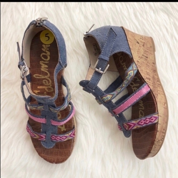 Elise Sam Edelman wedge sandals - Picture 1 of 6